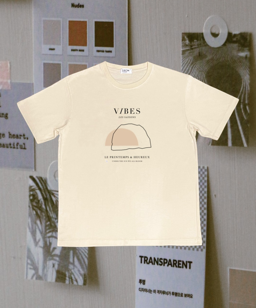 Les Saisons (Beige) I Oversized T-Shirt