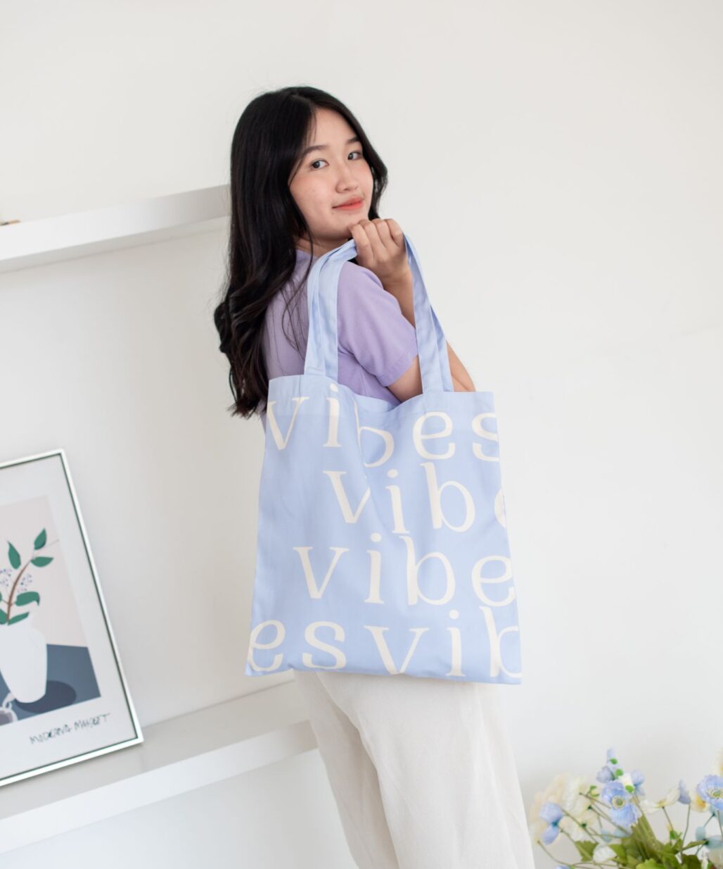 Blue Daisy Tote